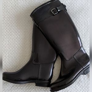 Faux Fur Lined Rain Boots